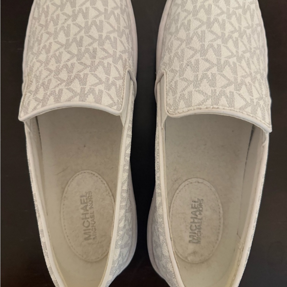 Michael Kors Cream Slip-On Sneakers